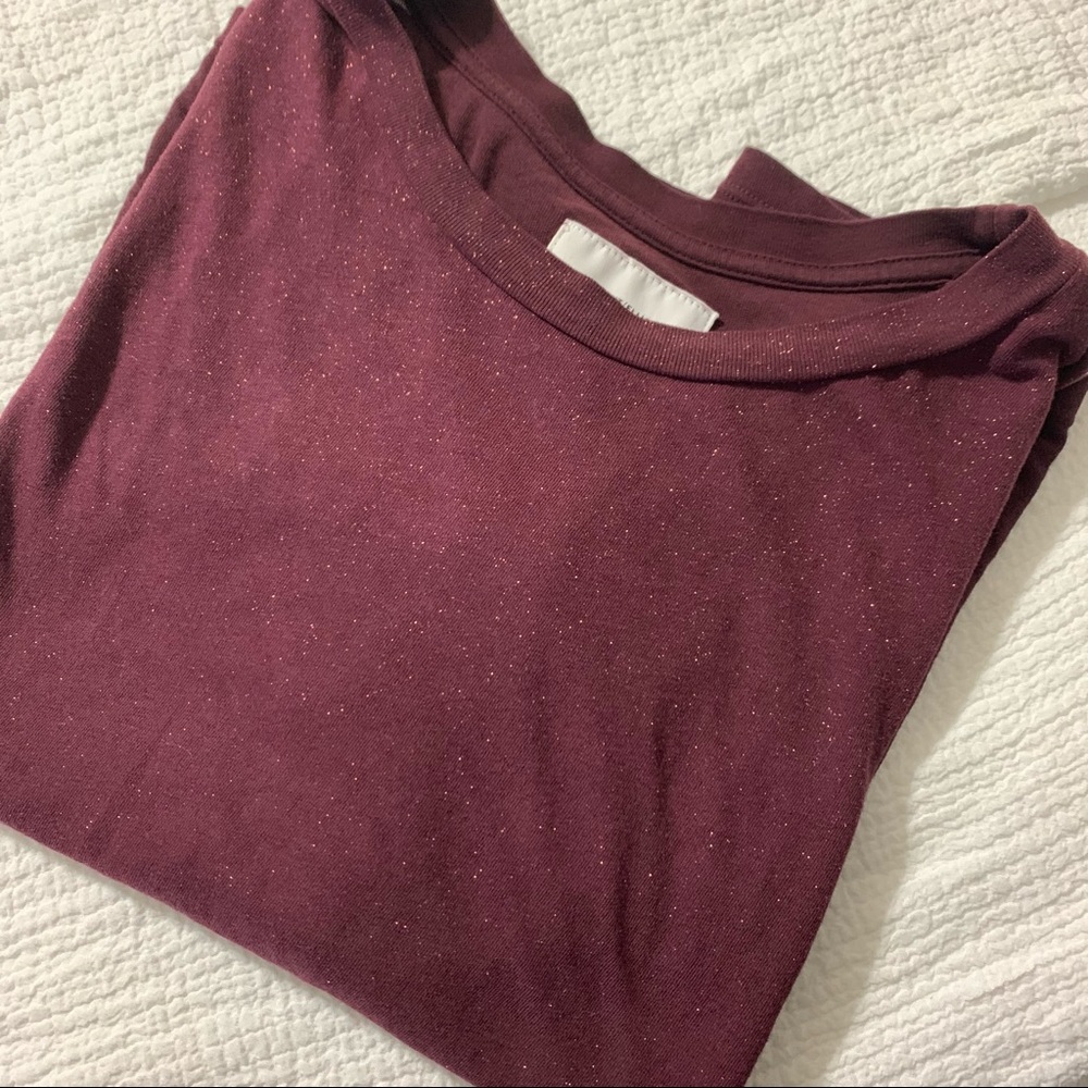 Current Elliott distressed sparkle Roadie tee, s 1